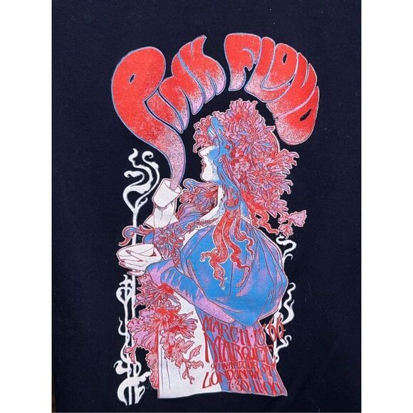 Retro Pink Floyd Bob Masse Studios Hippie London Marquee 1966 T Shirt Size Large - Picture 4 of 6
